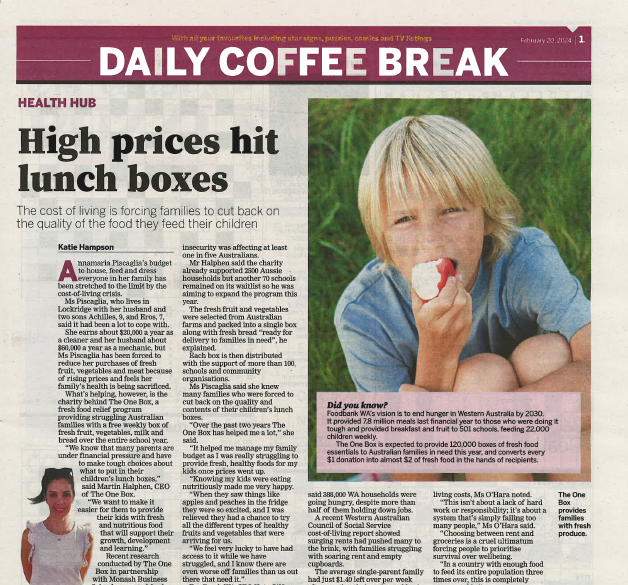 The One Box in The West Australian